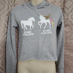 Justice Active crop hoodie it is size 10